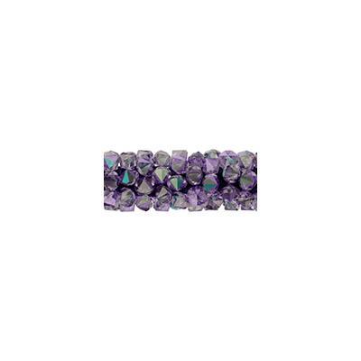 PRESTIGE 15mm Light Amethyst Paradise Shine Fine Rocks Tube Crystal Beads Style #5951 - Goody Beads