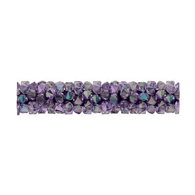 PRESTIGE 30mm Light Amethyst Paradise Shine Fine Rocks Tube Crystal Beads Style #5951 - Goody Beads