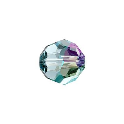 PRESTIGE 8mm Aquamarine Shimmer Round Crystal Beads Style #5000 - Goody Beads