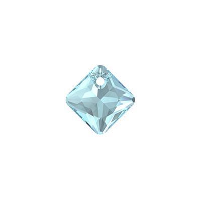 PRESTIGE 9mm Aquamarine Princess Cut Crystal Pendant - Style 6431 - Goody Beads