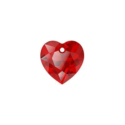 PRESTIGE 8mm Light Siam Crystal Heart Cut Pendant - Style 6432 - Goody Beads