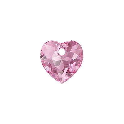 PRESTIGE 8mm Rose Crystal Heart Cut Pendant - Style 6432 - Goody Beads