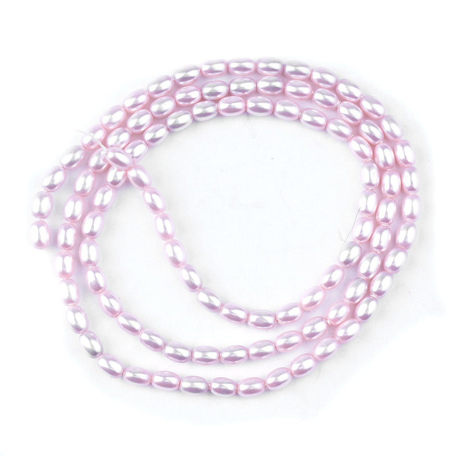 PRESTIGE 4mm Rosaline Rice Pearl Beads Style #5824