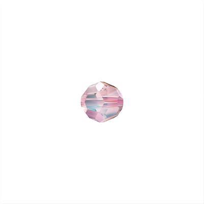 PRESTIGE crystal 4mm Light Rose Shimmer Round Beads - Style 5000 - Goody Beads