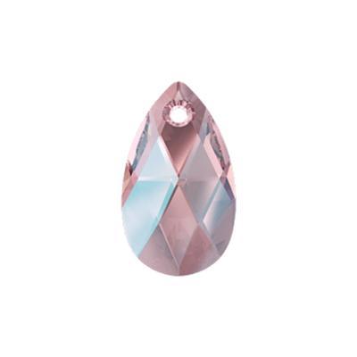 PRESTIGE crystal 16mm Light Rose Shimmer Pear Shaped Pendant - Style 5040 - Goody Beads