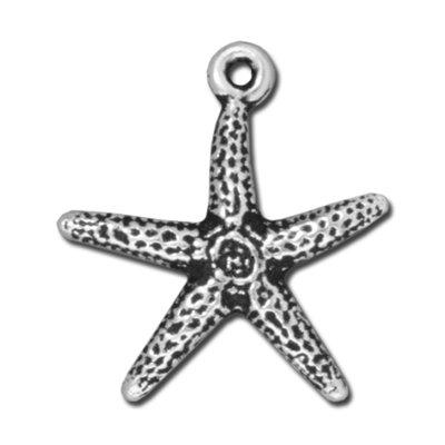 20mm Antique Silver Starfish Charm by TierraCast - Goody Beads