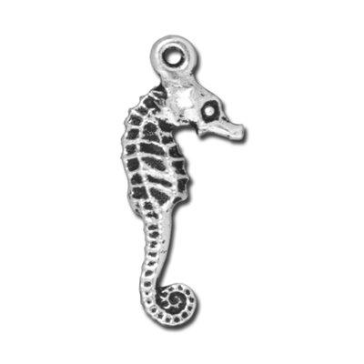 24mm Antique Silver Seahorse Charm by TierraCast - Goody Beads