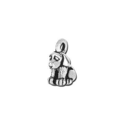 12mm Silver Dog Pewter Charms by Tierracast - Goody Beads