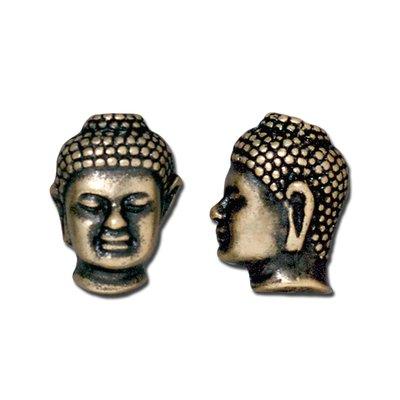 14mm Brass Oxide Buddha Bead by TierraCast - Goody Beads