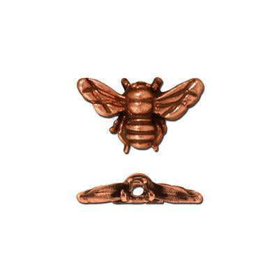 13mm Antique Copper Honeybee Bead by TierraCast - Goody Beads