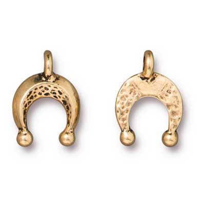 10mm Antique Gold Mini Naja Charm by TierraCast - Goody Beads