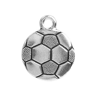 19mm Antique Silver Pewter Soccer Charm by TierraCast - Goody Beads