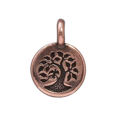 16.6mm Antique Copper Tree Pewter Charm by TierraCast - Goody Beads