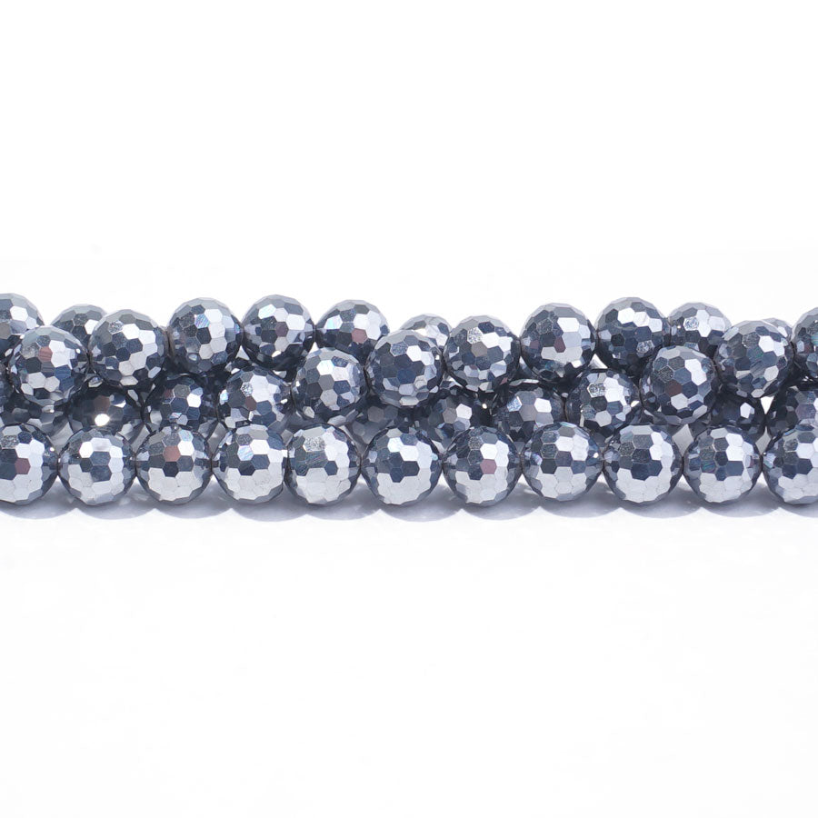 Terahertz 6mm Round 128 Face Faceted - 15-16 Inch - Goody Beads