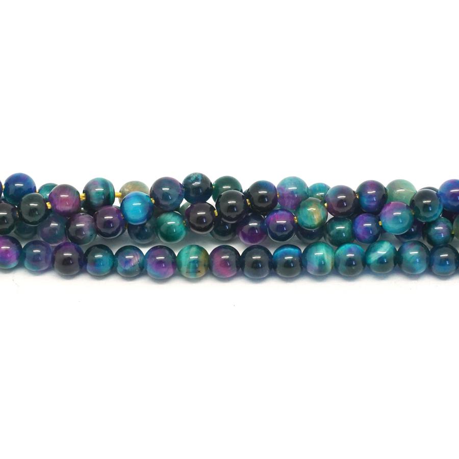 Tiger Eye Rainbow 4mm Round - 15-16 Inch