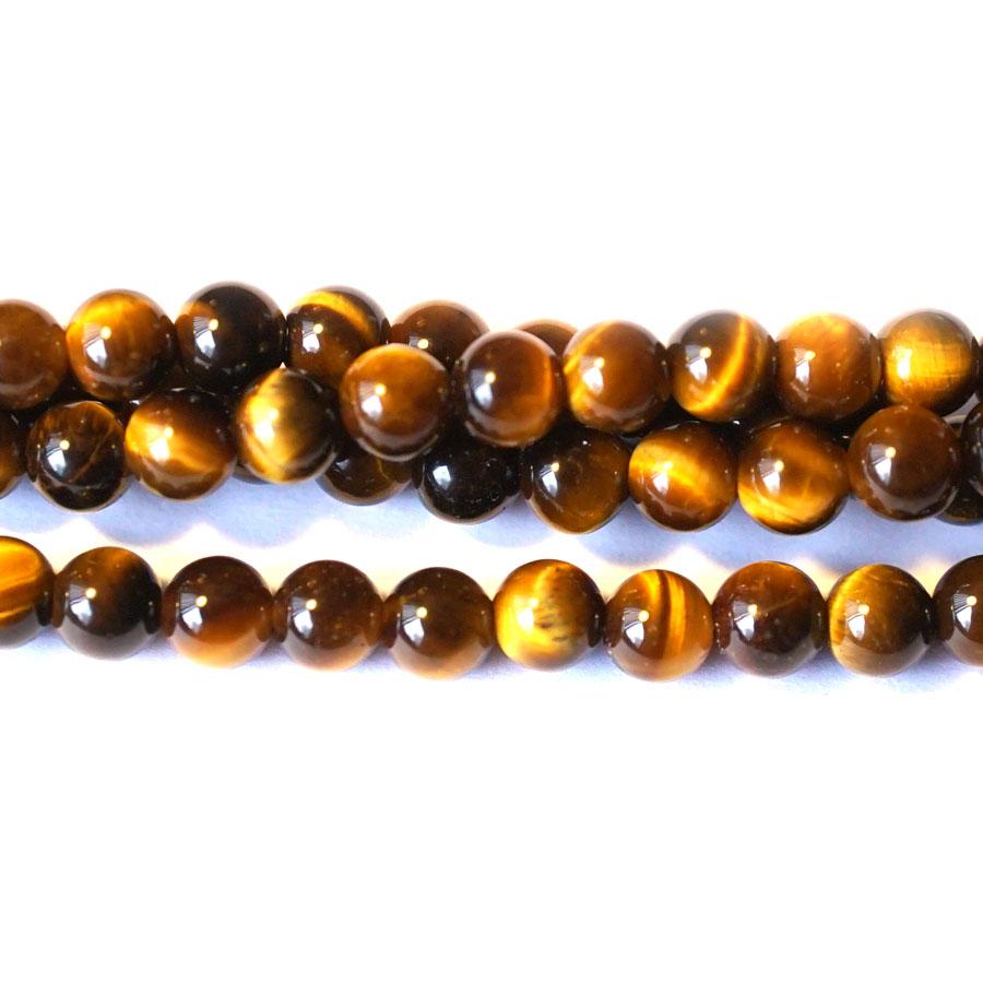 Tiger Eye  6mm Round - 15-16 Inch