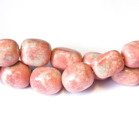 Thulite  12x16mm Nugget - 15-16 Inch