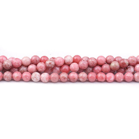 Thulite 6mm Round - 15-16 Inch