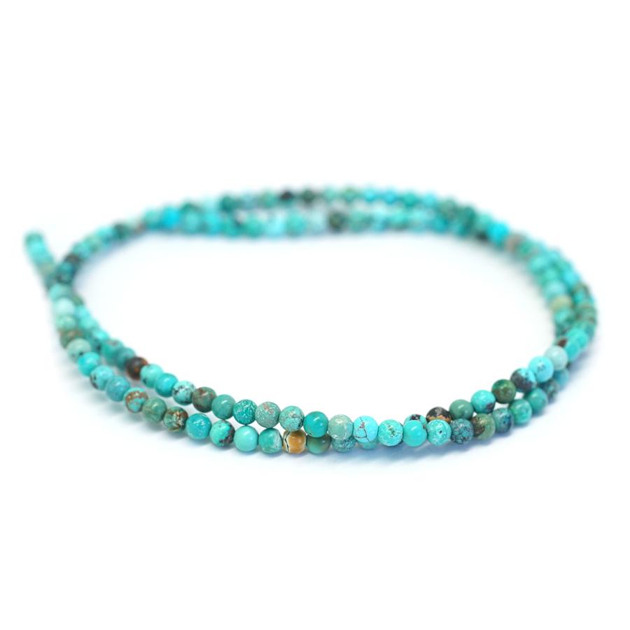 Turquoise Hubei 3mm Round - 15-16 Inch