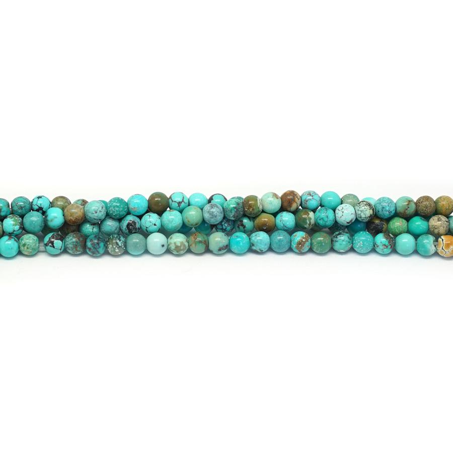 Turquoise Hubei 3mm Round - 15-16 Inch