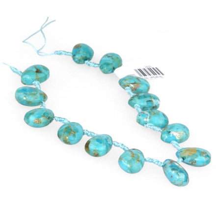 Turquoise (Kingman) Blue 9-14mm Pear