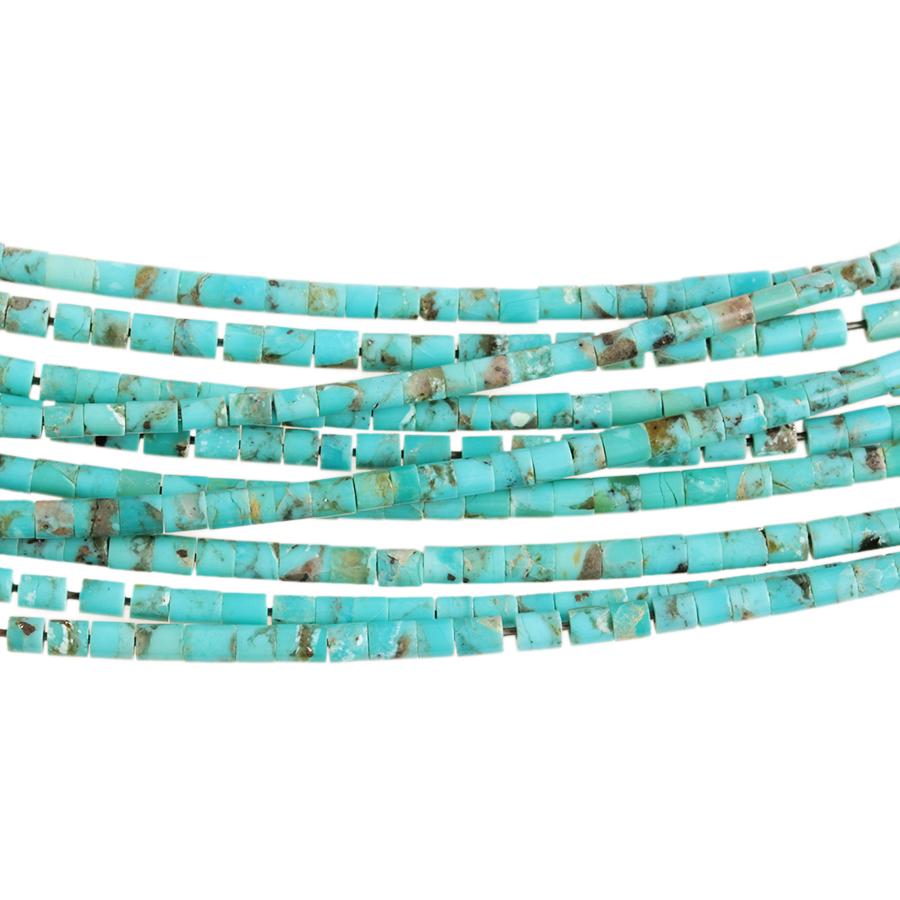 Campitos Turquoise 2mm Heishi 15-16 Inch