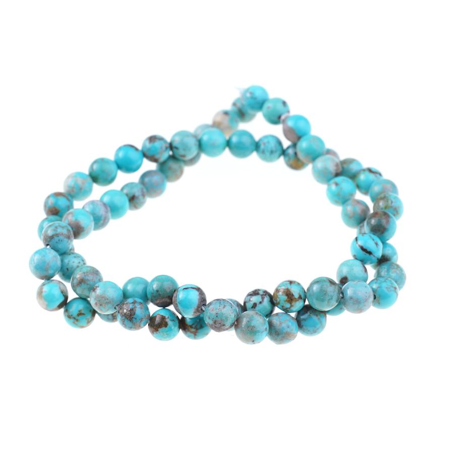 Kingman Turquoise  6mm Round - 15-16 Inch