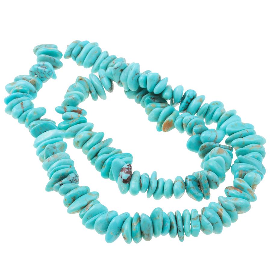 Kingman Turquoise 8-9mm Chips 15-16 Inch