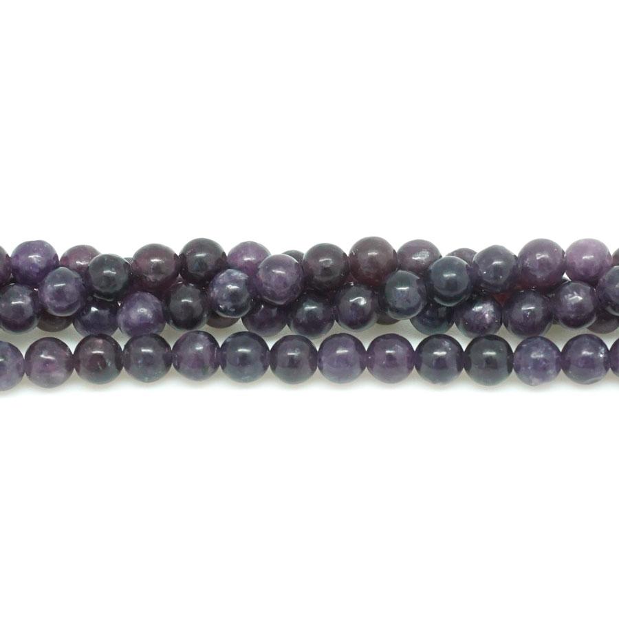 Violet Lepidolite (Natural) 4mm Round - 15-16"