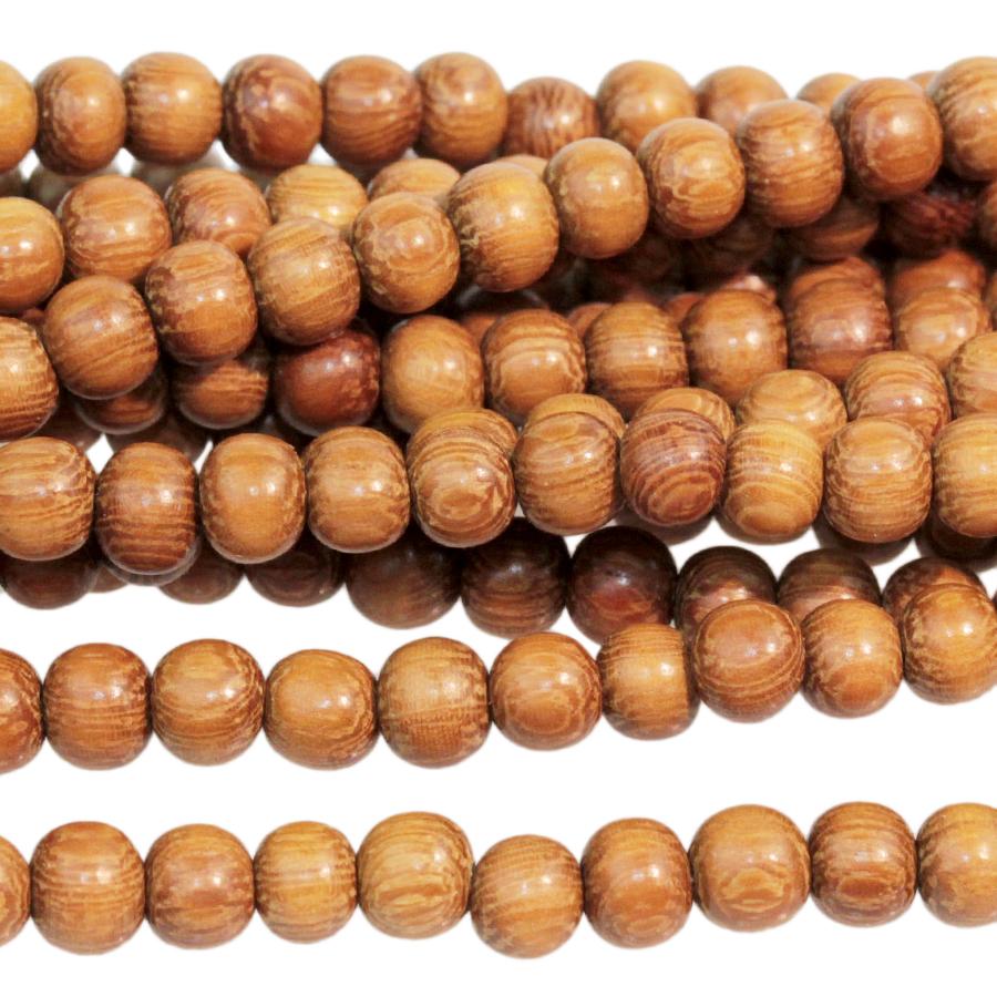 Madre de Cacao 4mm Round 15-16 Inch - Goody Beads