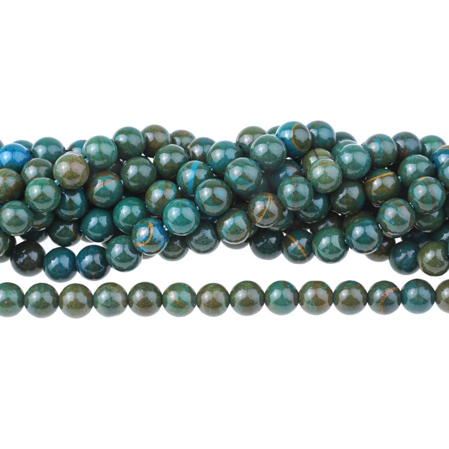 Dyed Blue Wood Jasper 6mm Round 15-16 Inch