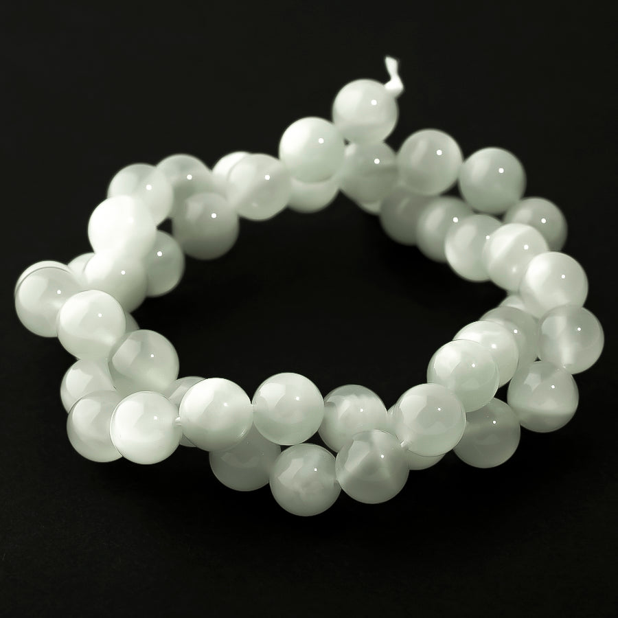 White Moonstone 8mm Round A Grade - 15-16 Inch