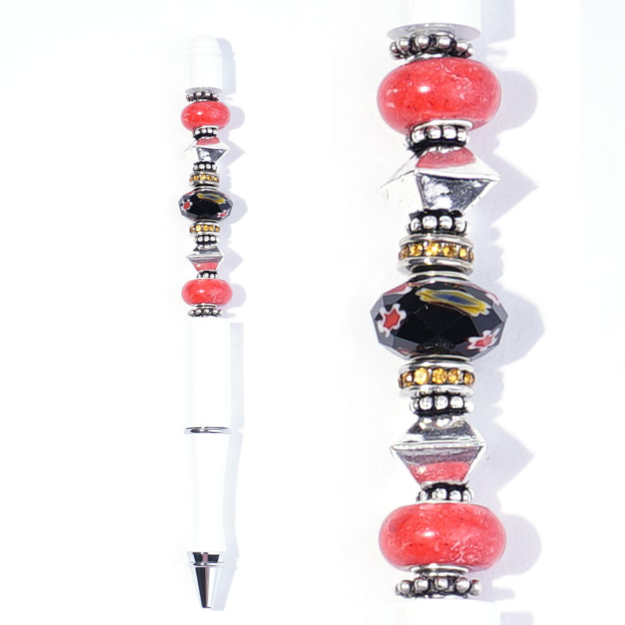 Midnight Rose Bead Pen Kit - Pen Not Included - Goody Beads