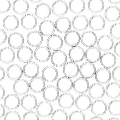 5mm Imitation Nickle Plated Steel Split Rings - Goody Beads