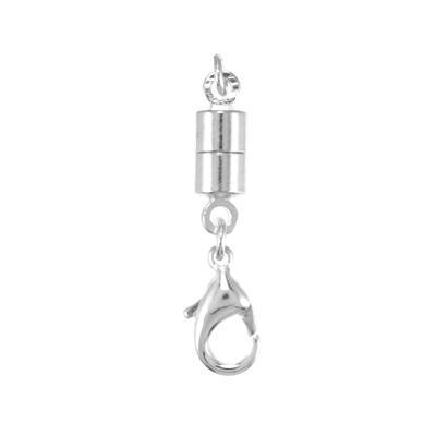 Silver Plated Small Magnetic Clasp Converter - Goody Beads