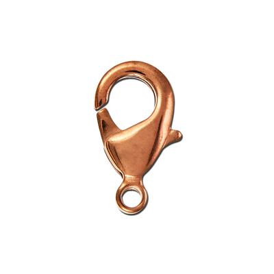 15mm Rose Gold Plated Lobster Claws - Goody Beads