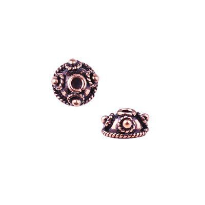 8mm Antique Copper Bali Style Bead Caps - Goody Beads