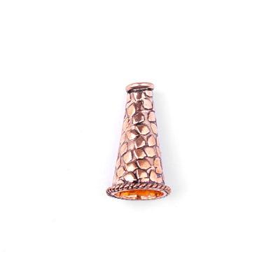 21mm Antique Copper Bali Style Bead Cone - Goody Beads