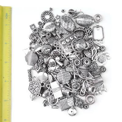 Assorted Antique Silver Metal Mix Bag