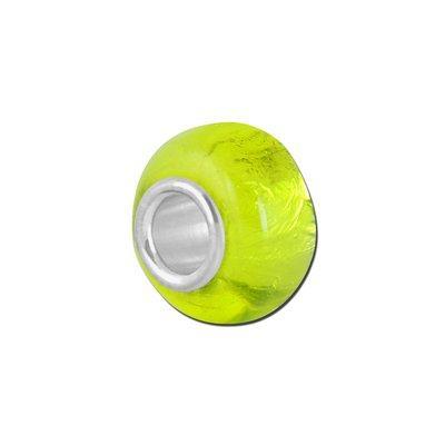 Petite Lime Murano Glass Bead - Interchangeable - Goody Beads