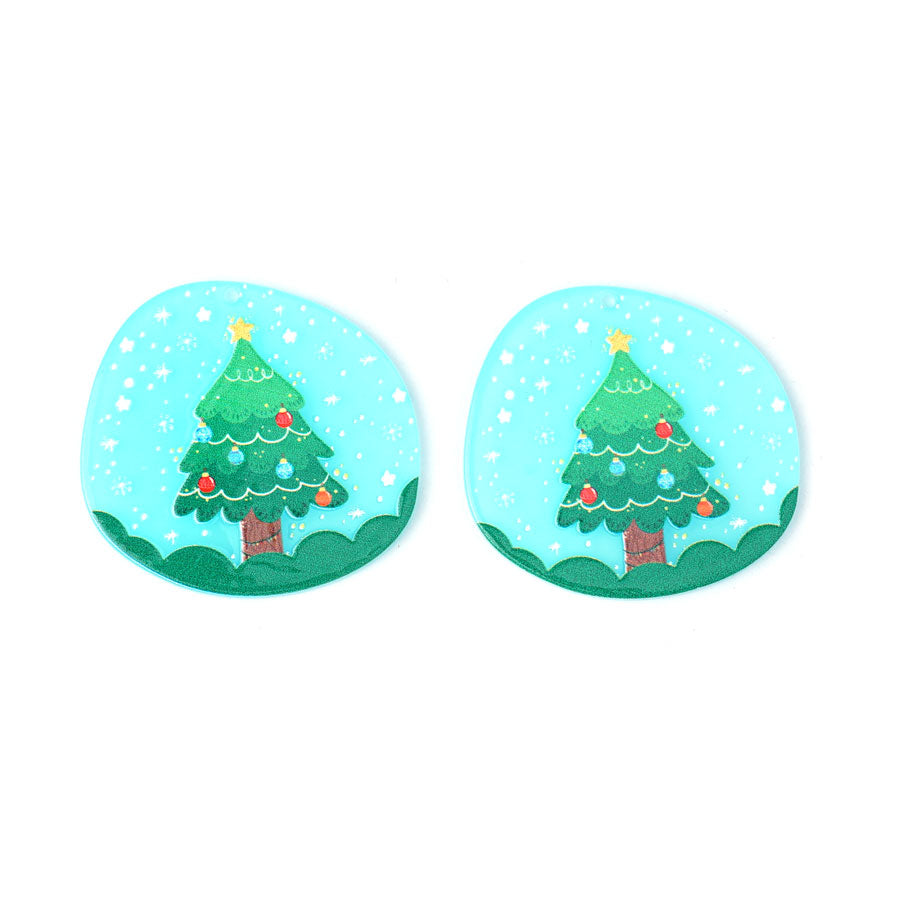 O' Tannenbaum Resin Charm Set - Goody Beads