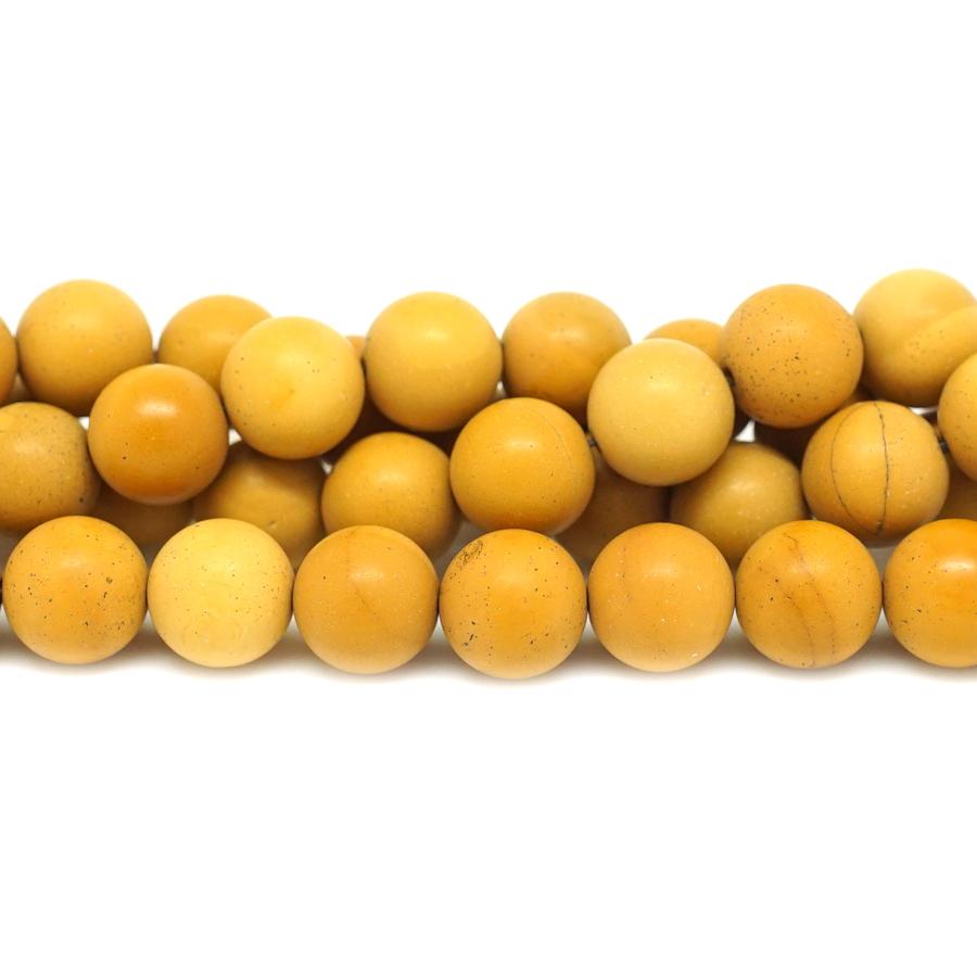 Yellow Mookaite Matte 10mm Round - 15-16 Inch