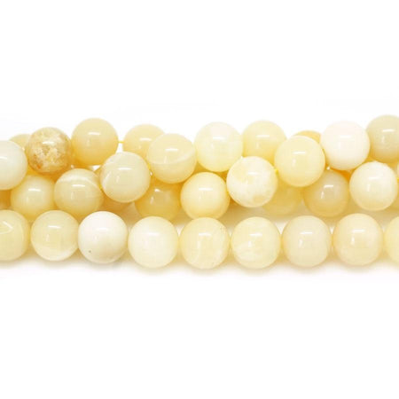 Yellow Opal A 10mm Round - 15-16"