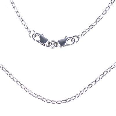 32 Inch Rhodium Plated Cable Chain Necklace - Goody Beads