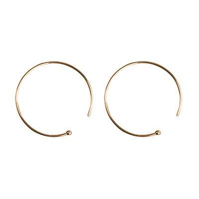 26mm Endless Ball End 14k Gold Filled Ear Wire - Goody Beads