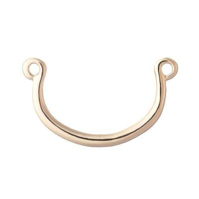 65mm Gold Curved Bar Connector - Goody Beads