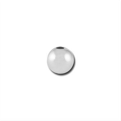 4mm Sterling Silver Round Bead - 5 Pack - Goody Beads