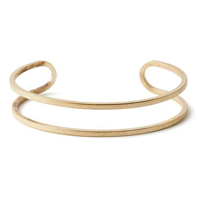 Raw Brass Open Cuff Bracelet