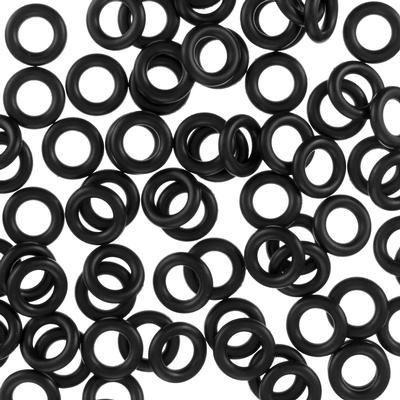 9mm Black Rubber O-Ring - Goody Beads