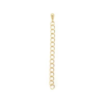 2 Inch Satin Hamilton Gold Plated Brass Curb Chain Necklace Extender - Goody Beads